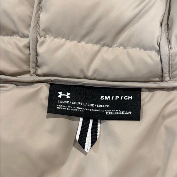 Under Armour Light Tan ColdGear Puffer Coat - Picture 2 of 4